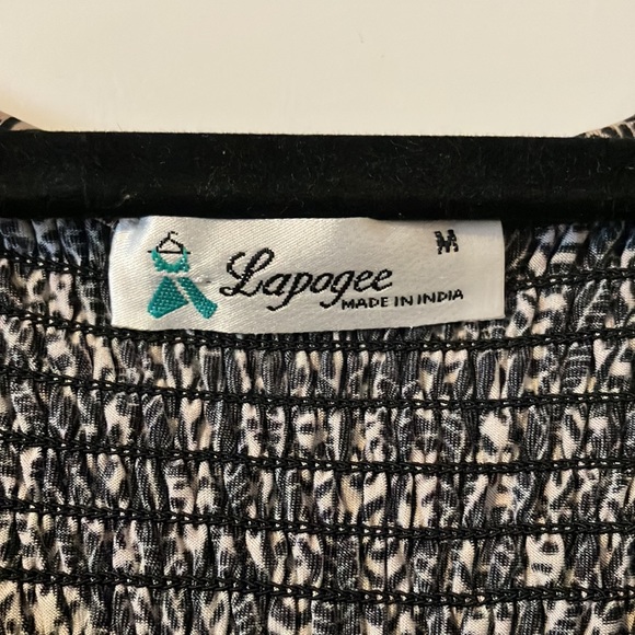 Women’s Black and Tan Maxi Dress- Size M - Picture 2 of 3